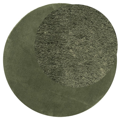 Rug HUARTE Short Pile Soft and Washable Forest Green Ø 200 cm