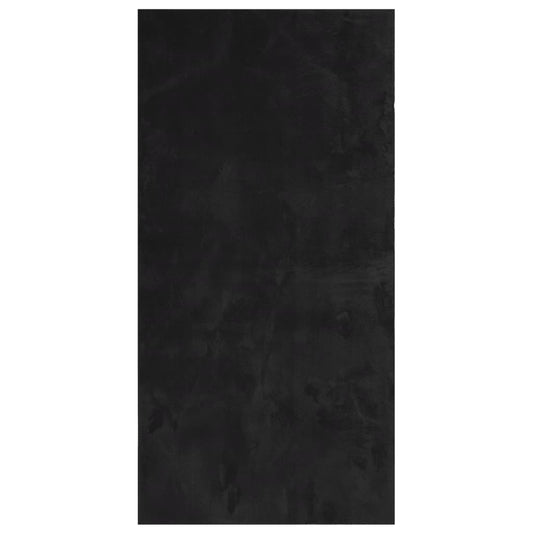 Rug HUARTE Short Pile Soft and Washable Black 100x200 cm