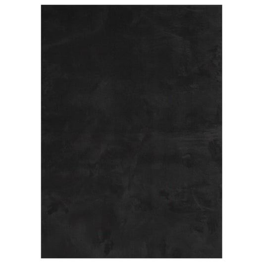 Rug HUARTE Short Pile Soft and Washable Black 120x170 cm