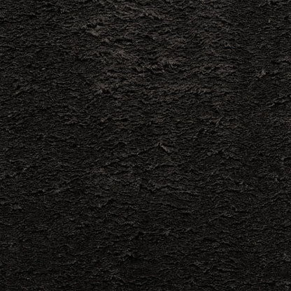Rug HUARTE Short Pile Soft and Washable Black 120x170 cm