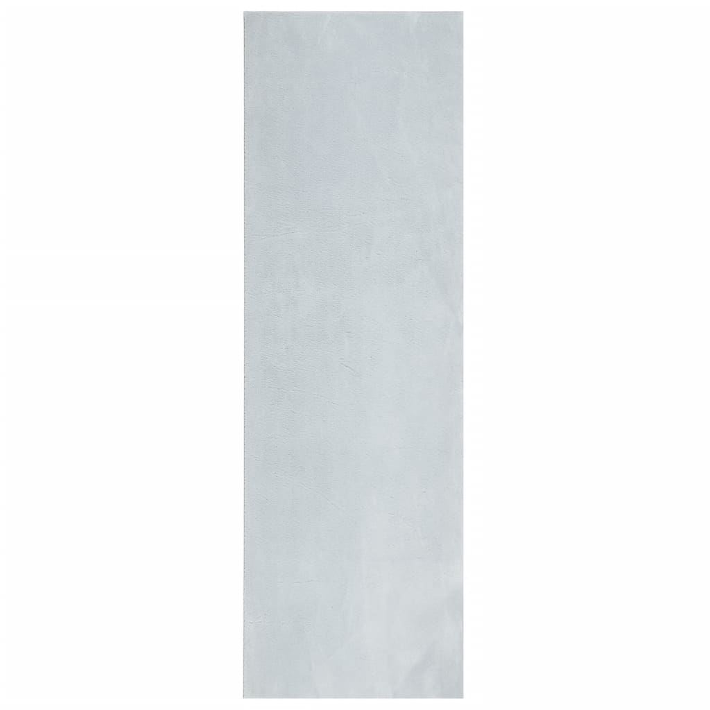 Rug HUARTE Short Pile Soft and Washable Blue 80x250 cm