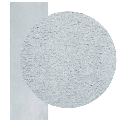 Rug HUARTE Short Pile Soft and Washable Blue 80x250 cm