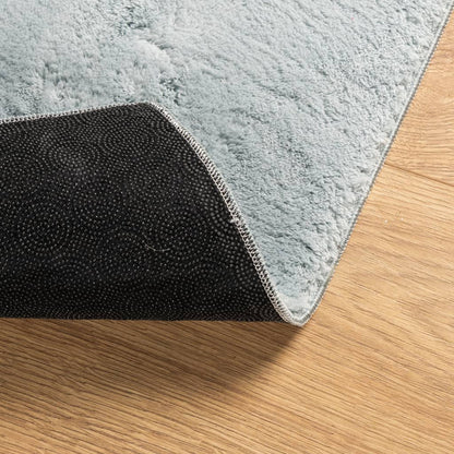 Rug HUARTE Short Pile Soft and Washable Blue 80x250 cm