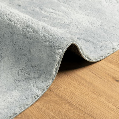 Rug HUARTE Short Pile Soft and Washable Blue 80x250 cm