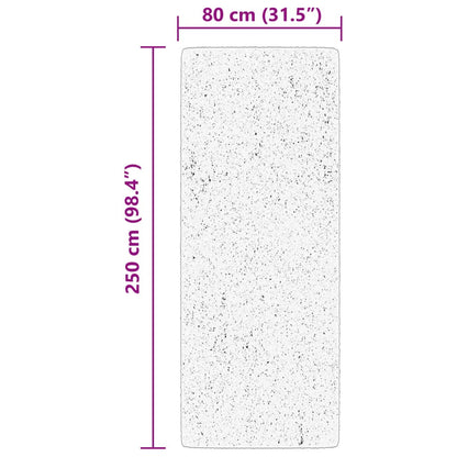 Rug HUARTE Short Pile Soft and Washable Blue 80x250 cm
