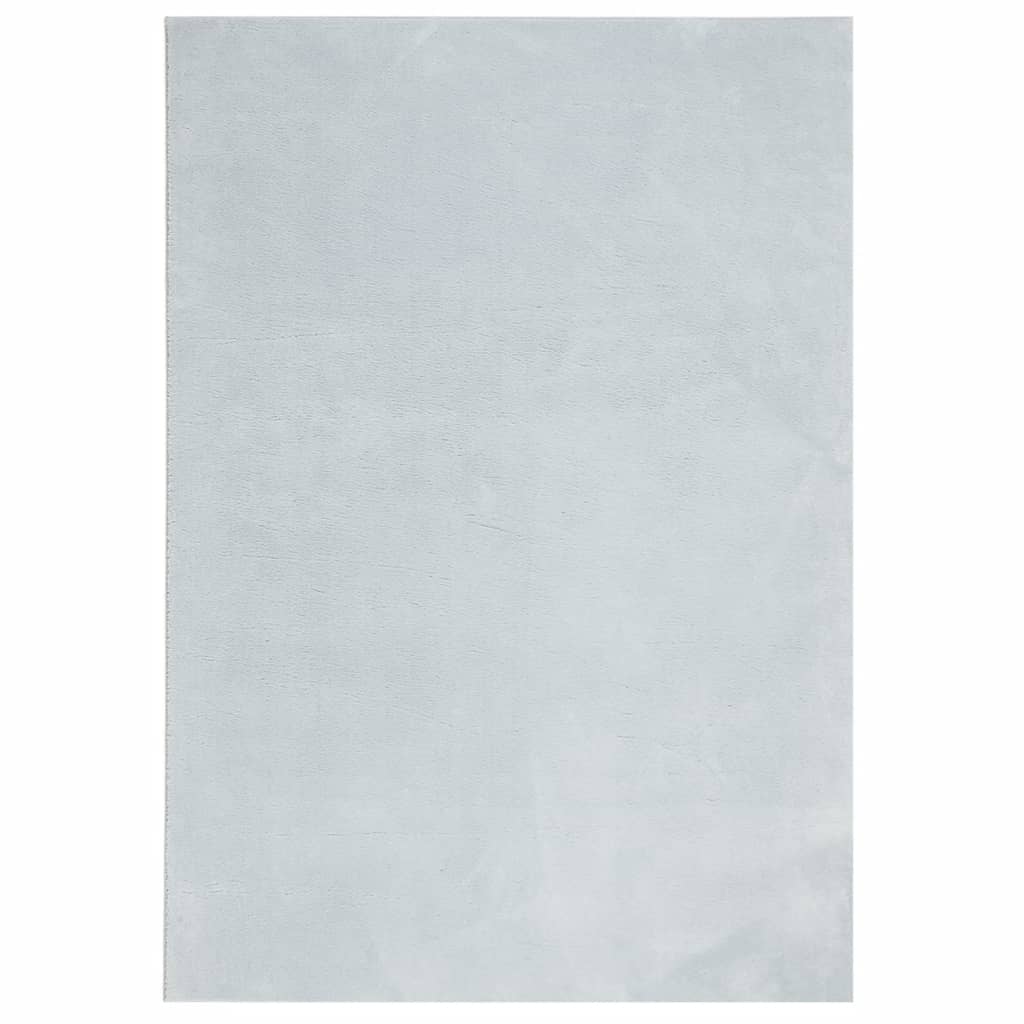 Rug HUARTE Short Pile Soft and Washable Blue 140x200 cm
