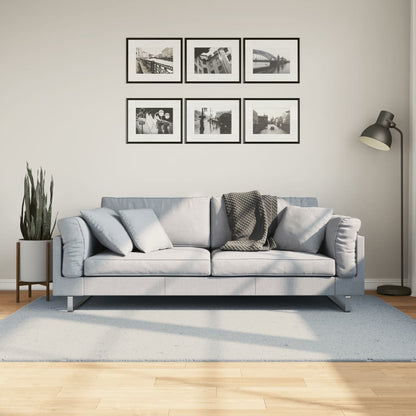 Rug HUARTE Short Pile Soft and Washable Blue 140x200 cm