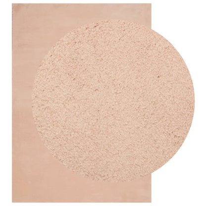 Rug HUARTE Short Pile Soft and Washable Blush 160x230 cm