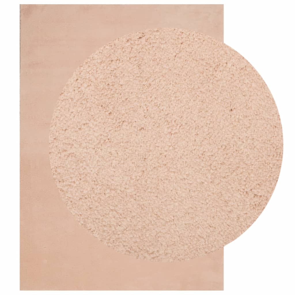 Rug HUARTE Short Pile Soft and Washable Blush 200x280 cm