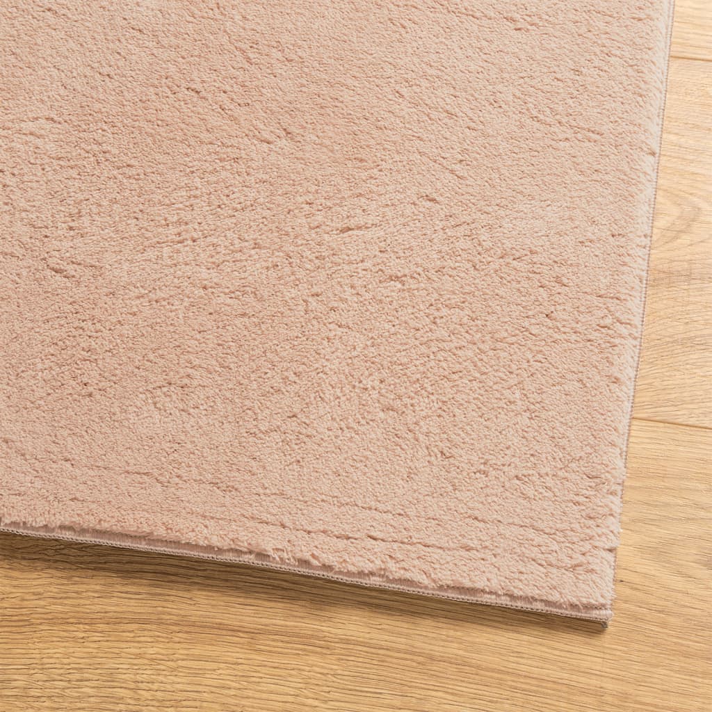 Rug HUARTE Short Pile Soft and Washable Blush 200x280 cm