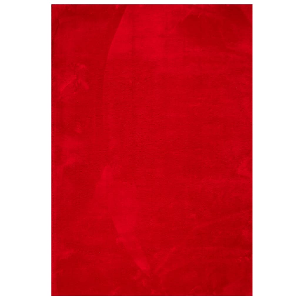 Rug HUARTE Short Pile Soft and Washable Red 160x230 cm