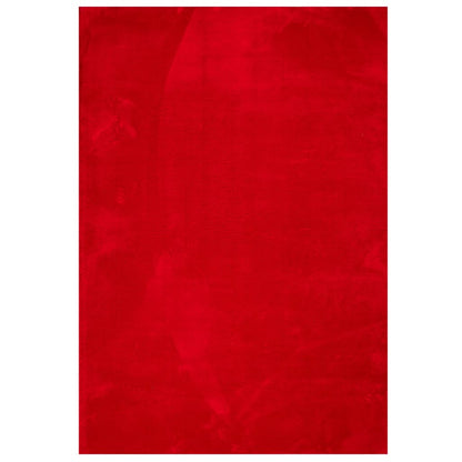 Rug HUARTE Short Pile Soft and Washable Red 160x230 cm
