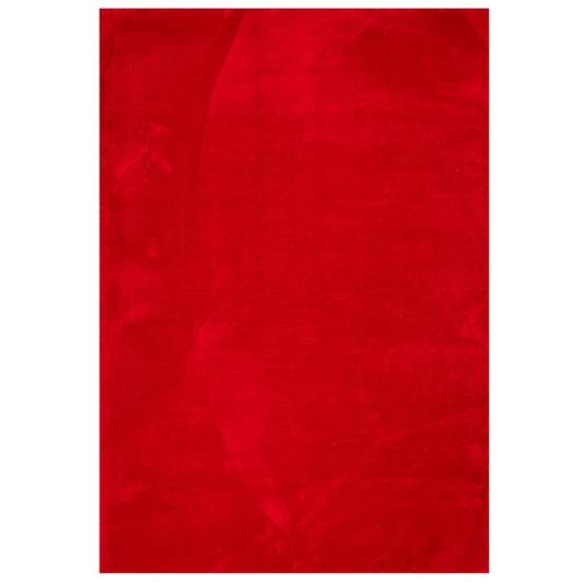 Rug HUARTE Short Pile Soft and Washable Red 160x230 cm