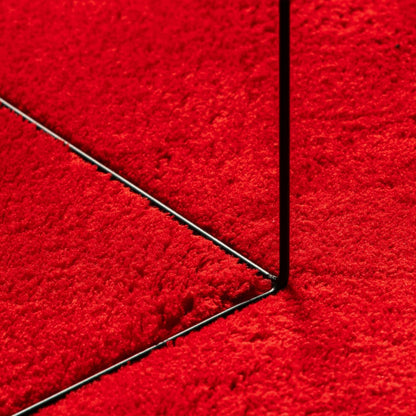 Rug HUARTE Short Pile Soft and Washable Red 160x230 cm