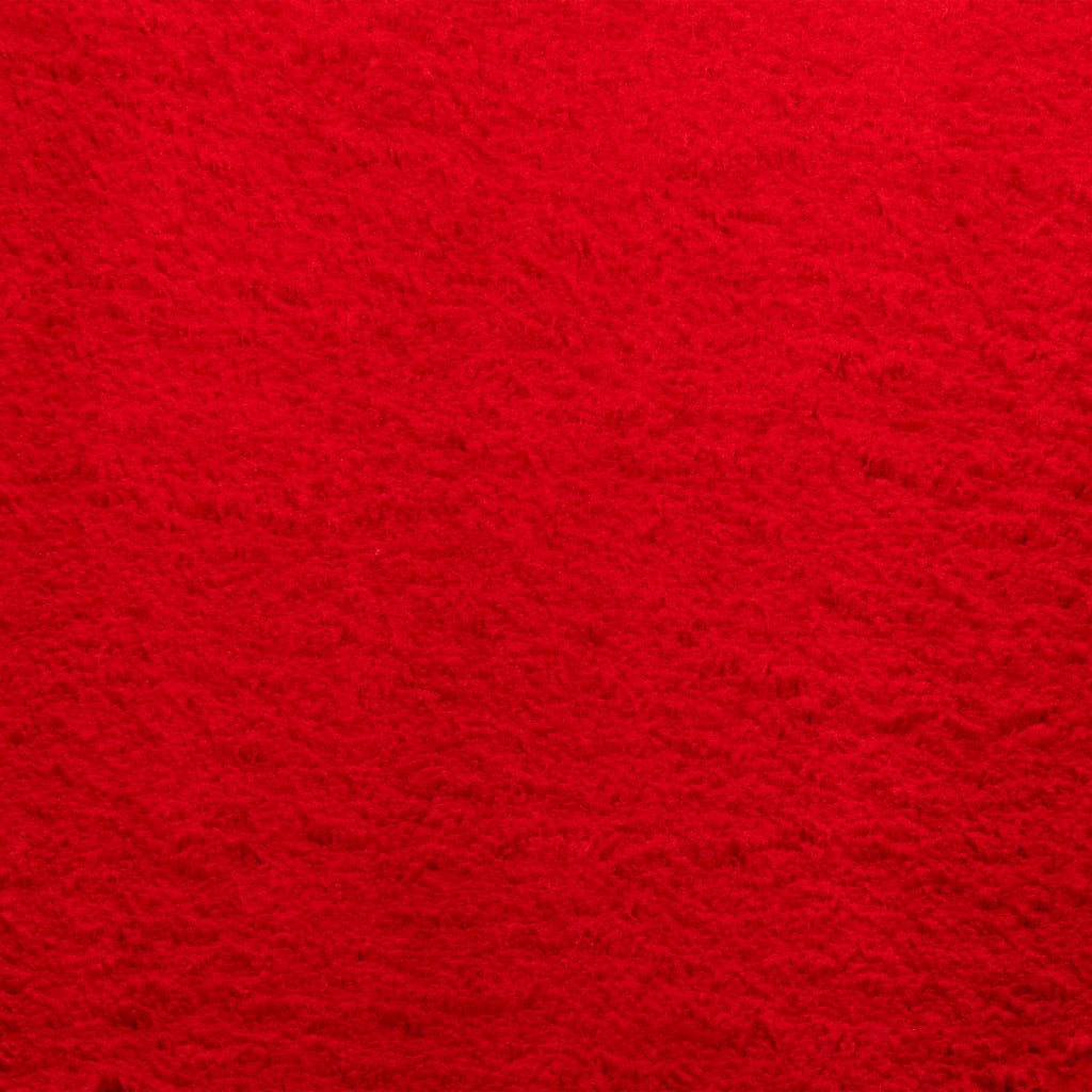 Rug HUARTE Short Pile Soft and Washable Red 160x230 cm