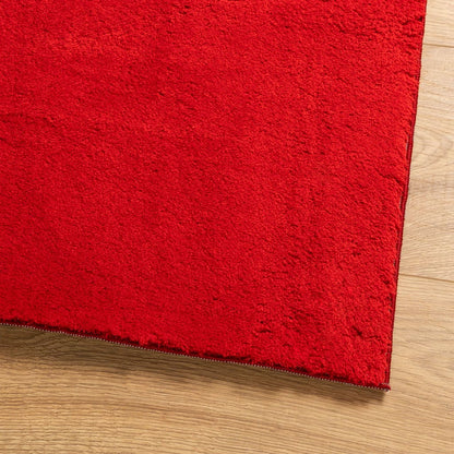 Rug HUARTE Short Pile Soft and Washable Red 200x280 cm