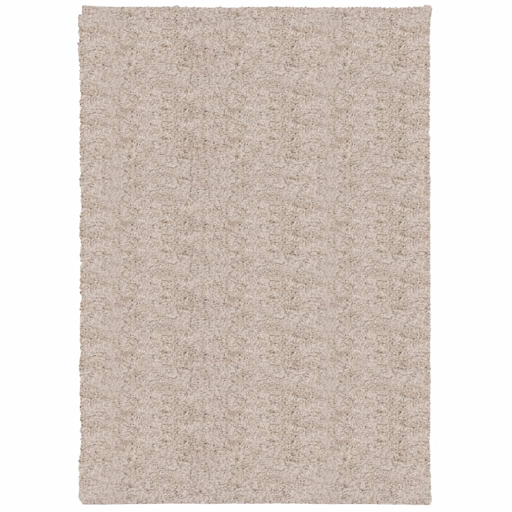 Shaggy Rug PAMPLONA High Pile Modern Beige 160x230 cm