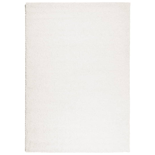 Shaggy Rug PAMPLONA High Pile Modern Cream 160x230 cm
