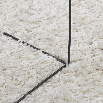 Shaggy Rug PAMPLONA High Pile Modern Cream 160x230 cm