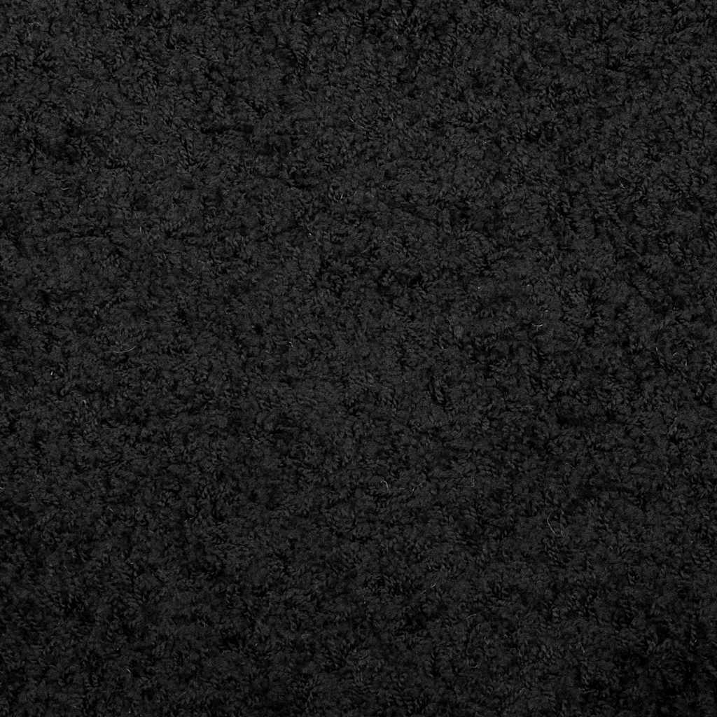 Shaggy Rug PAMPLONA High Pile Modern Black 140x200 cm