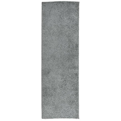 Shaggy Rug PAMPLONA High Pile Modern Green 80x250 cm
