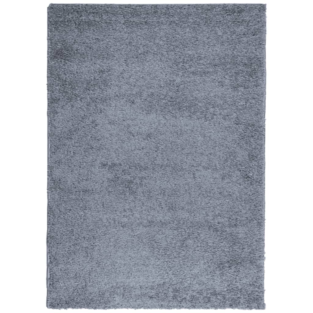 Shaggy Rug PAMPLONA High Pile Modern Blue 200x280 cm