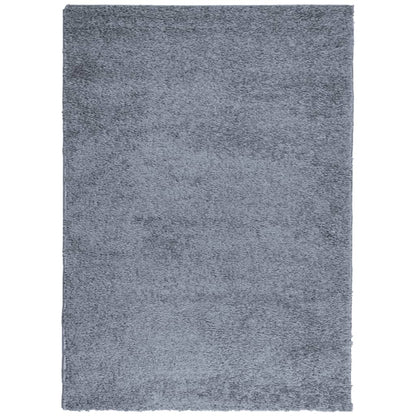 Shaggy Rug PAMPLONA High Pile Modern Blue 200x280 cm