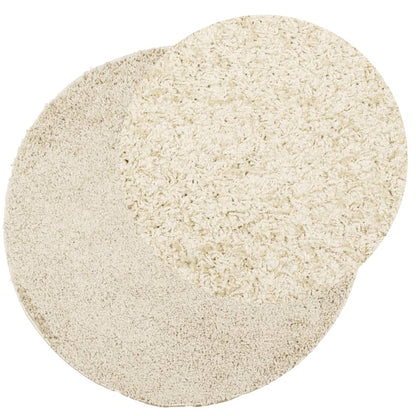 Shaggy Rug PAMPLONA High Pile Modern Gold Ø 160 cm