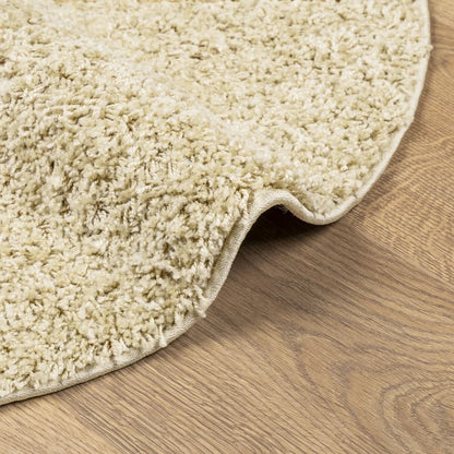 Shaggy Rug PAMPLONA High Pile Modern Gold Ø 160 cm
