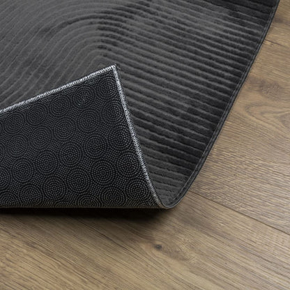 Rug IZA Short Pile Scandinavian Look Anthracite 160x230 cm