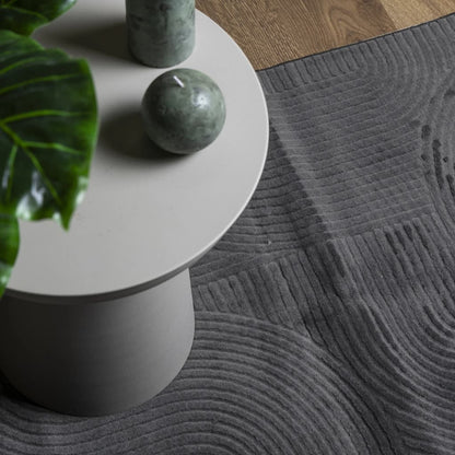 Rug IZA Short Pile Scandinavian Look Anthracite 160x230 cm