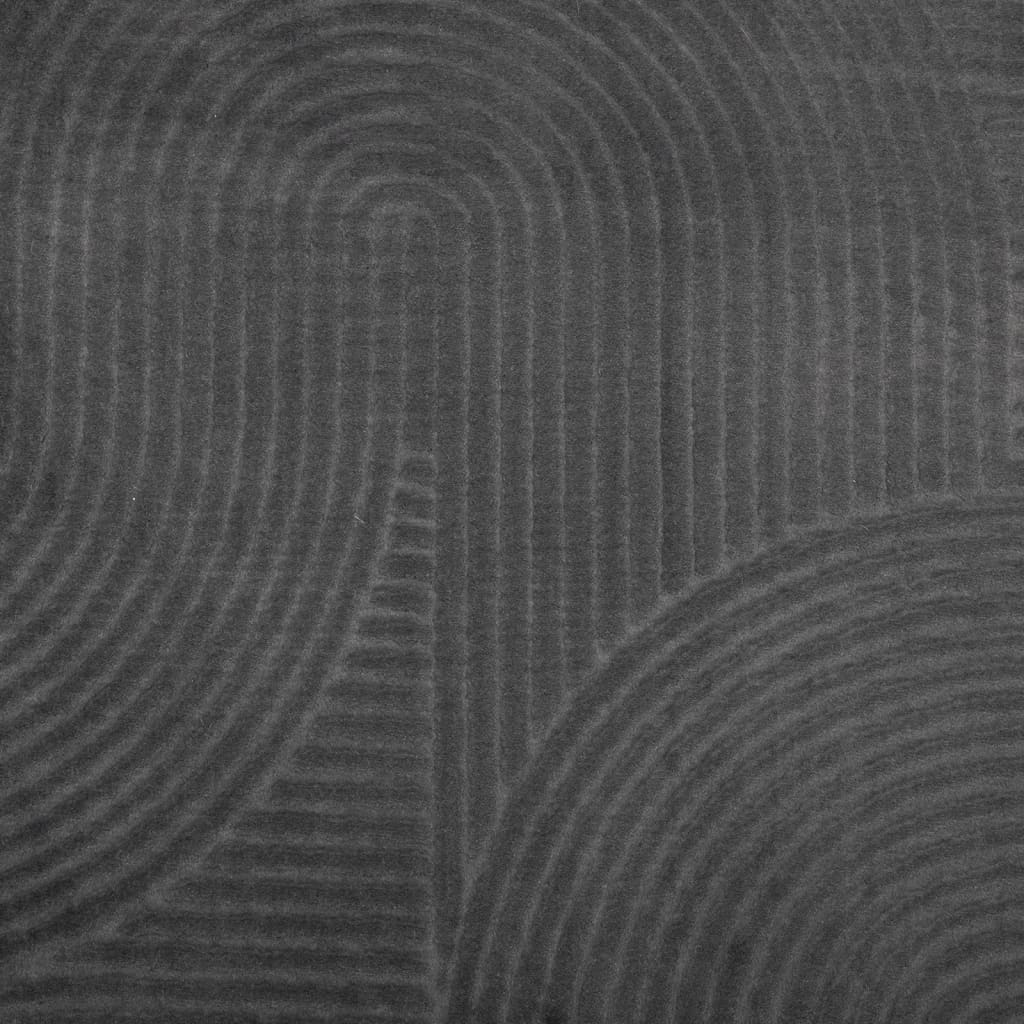 Rug IZA Short Pile Scandinavian Look Anthracite 160x230 cm