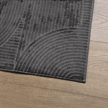Rug IZA Short Pile Scandinavian Look Anthracite 200x280 cm