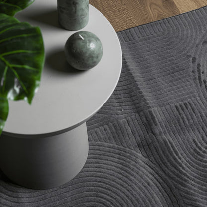 Rug IZA Short Pile Scandinavian Look Anthracite 240x340 cm