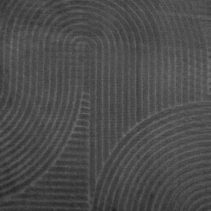 Rug IZA Short Pile Scandinavian Look Anthracite Ø 200 cm