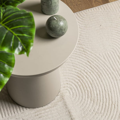 Rug IZA Short Pile Scandinavian Look Cream 100x200 cm