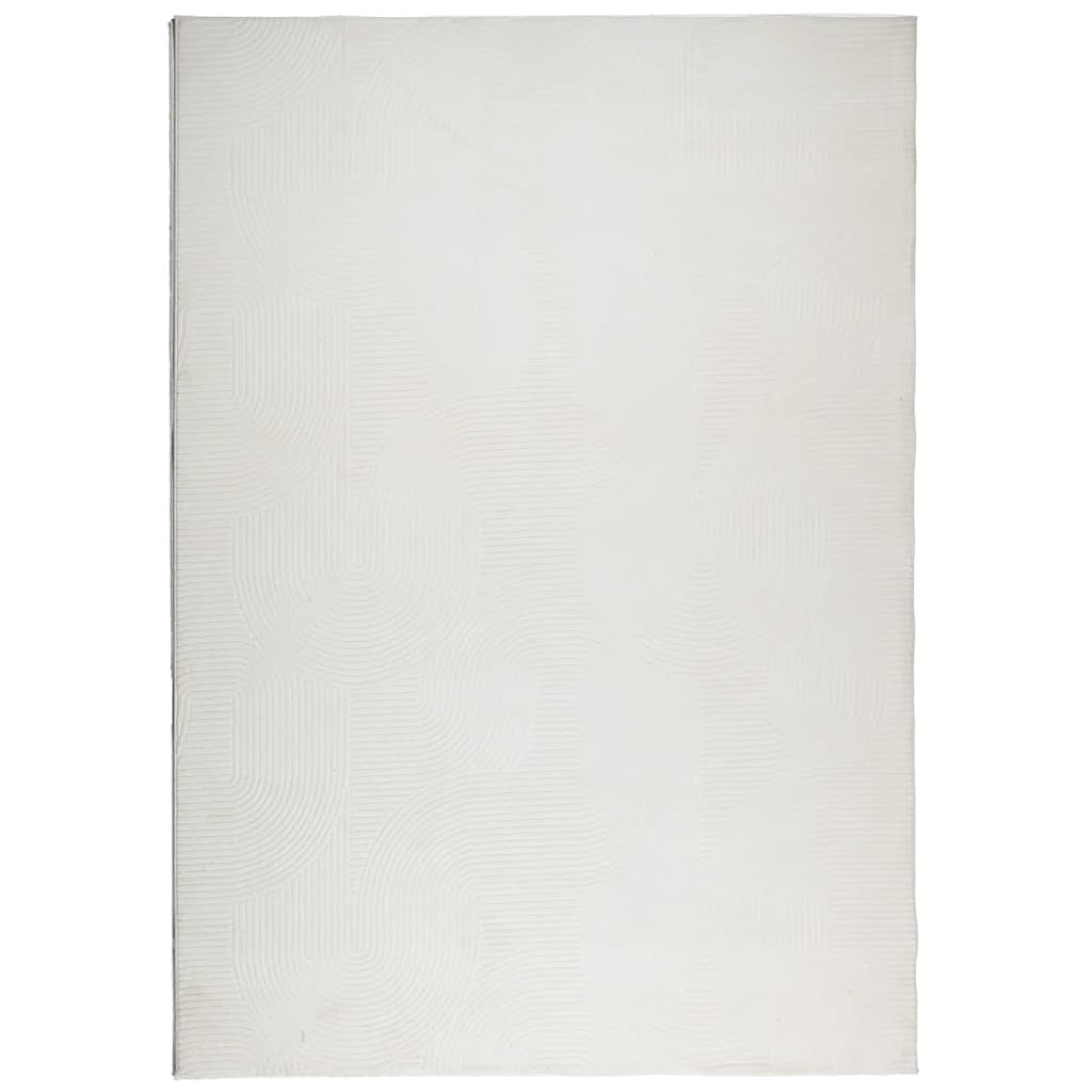 Rug IZA Short Pile Scandinavian Look Cream 140x200 cm