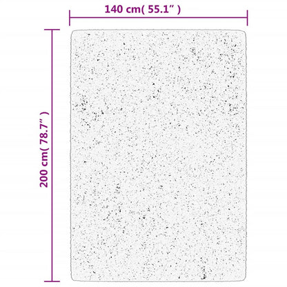 Rug IZA Short Pile Scandinavian Look Cream 140x200 cm