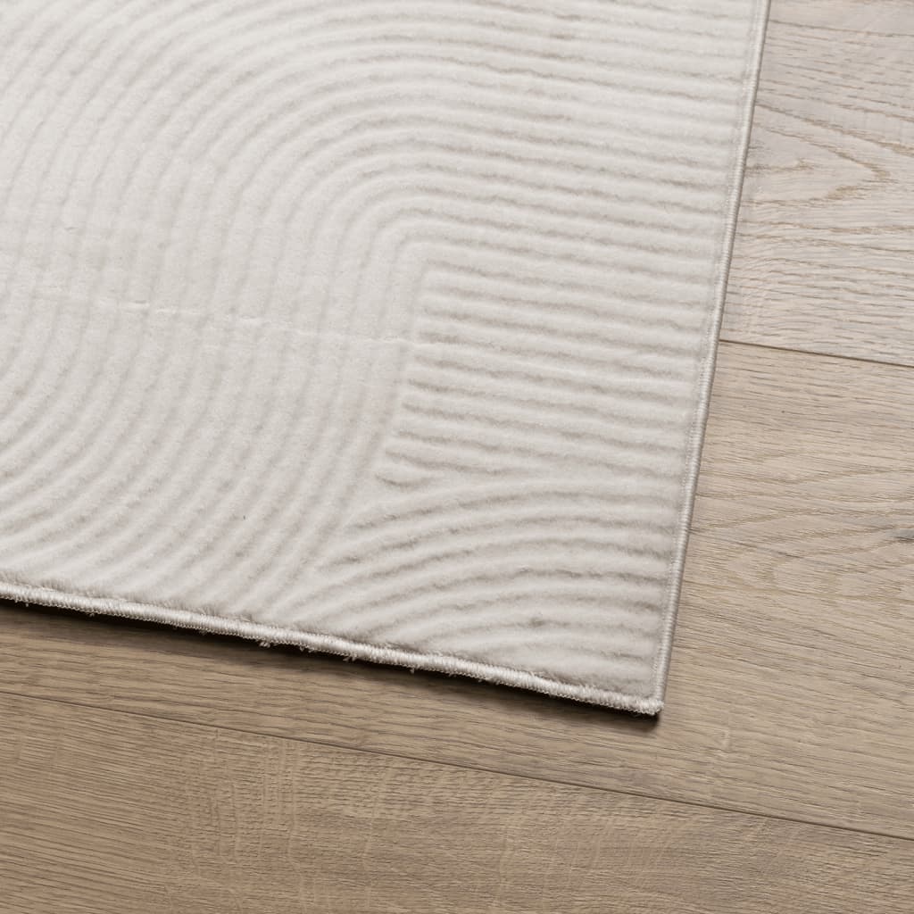 Rug IZA Short Pile Scandinavian Look Cream 160x230 cm
