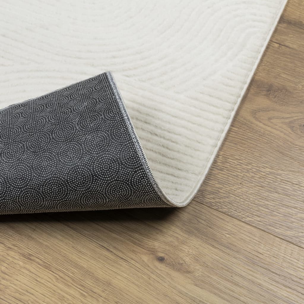 Rug IZA Short Pile Scandinavian Look Cream 240x340 cm