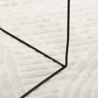 Rug IZA Short Pile Scandinavian Look Cream Ø 80 cm