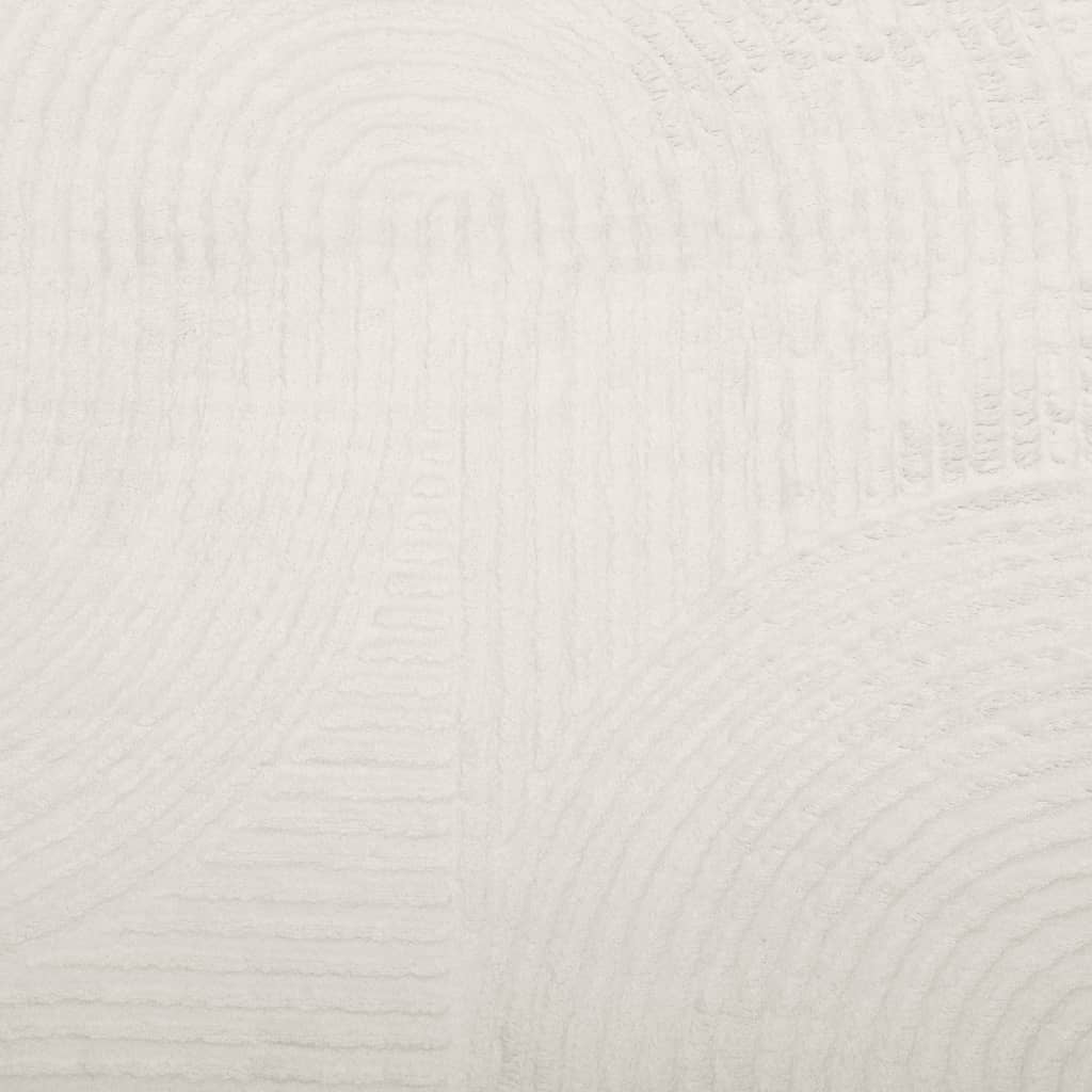 Rug IZA Short Pile Scandinavian Look Cream Ø 160 cm