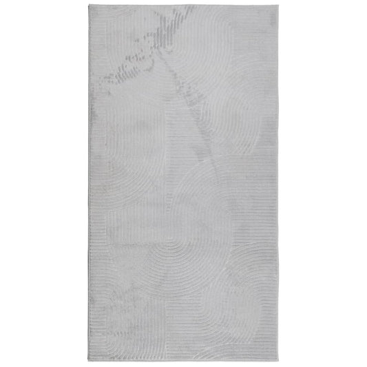 Rug IZA Short Pile Scandinavian Look Grey 80x150 cm