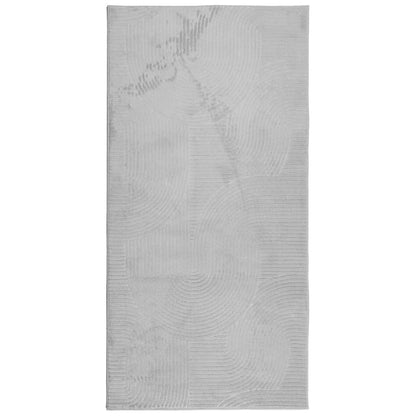 Rug IZA Short Pile Scandinavian Look Grey 100x200 cm