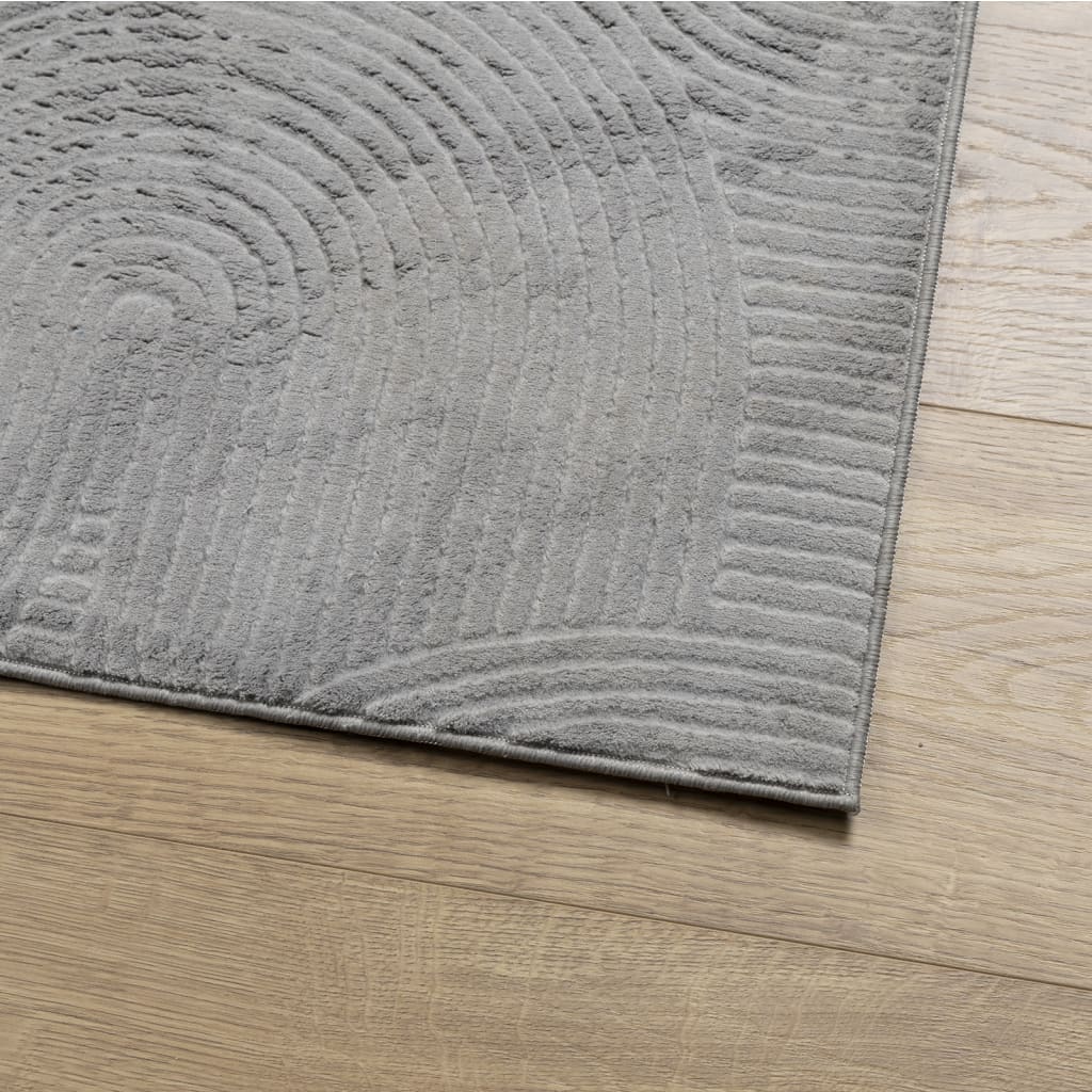 Rug IZA Short Pile Scandinavian Look Grey 100x200 cm