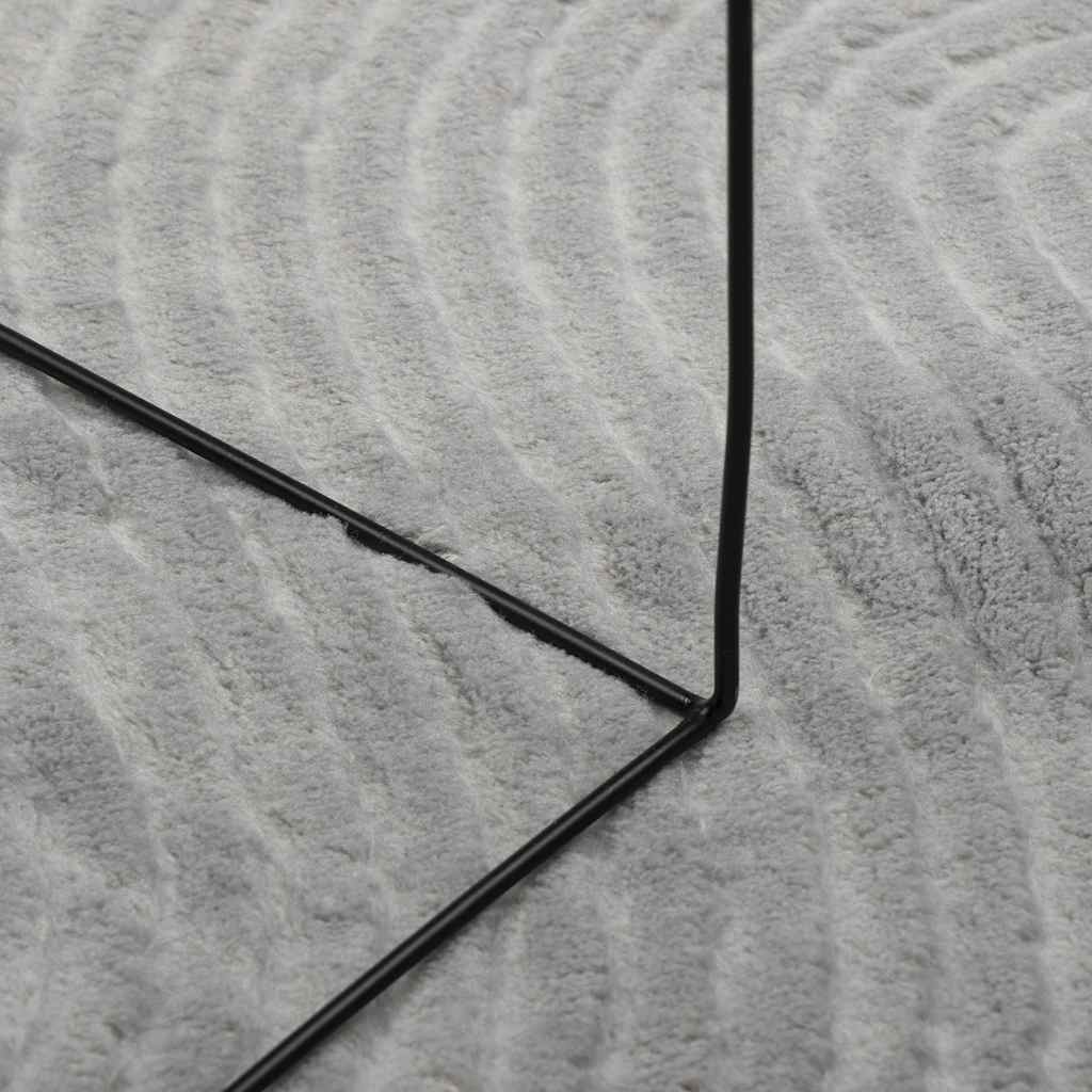 Rug IZA Short Pile Scandinavian Look Grey 160x230 cm