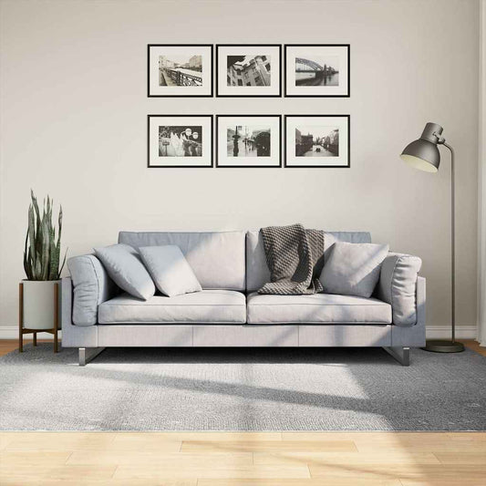 Rug IZA Short Pile Scandinavian Look Grey 160x230 cm