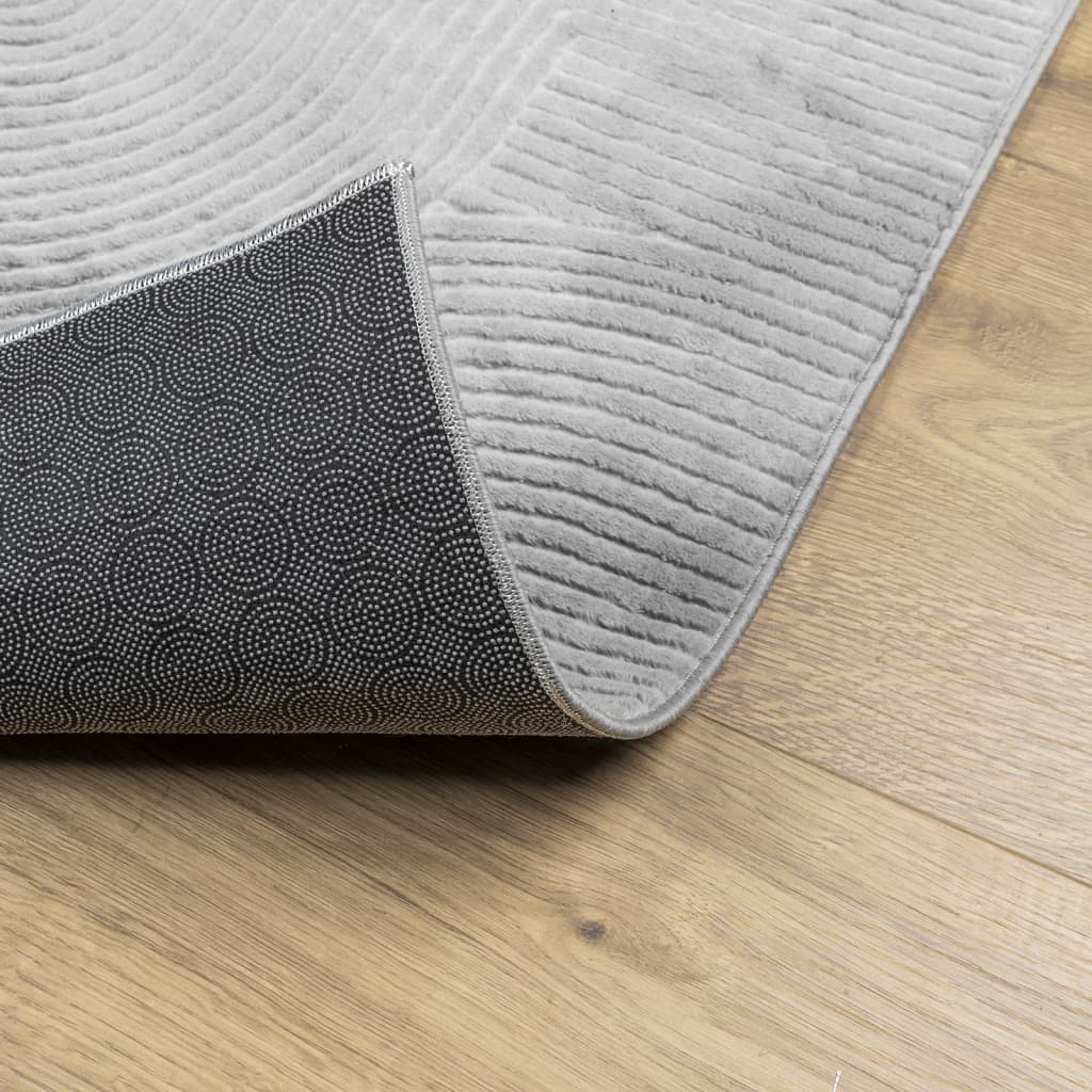 Rug IZA Short Pile Scandinavian Look Grey 240x340 cm