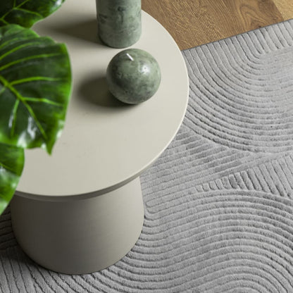 Rug IZA Short Pile Scandinavian Look Grey 240x340 cm