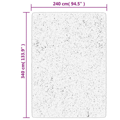 Rug IZA Short Pile Scandinavian Look Grey 240x340 cm